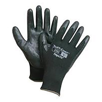 Honeywell Small Tuff-Coat 10 Cut Medium Weight General Purpose Abrasion Resistant Black Nitrile Palm And Fingertip Coated Work Gloves With Cotton And Polyester Knit Liner