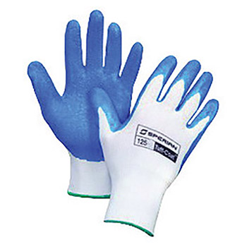 Honeywell Large Perfect-Coat 10 Cut Medium Weight General Purpose Blue Natural Rubber Palm And Fingertip Coated Work Gloves With Seamless Cotton And Polyester Knit Liner And Knit Wrist