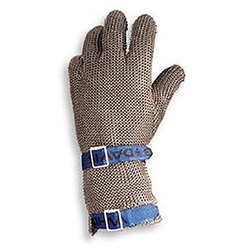 Honeywell Small White Sperian Whiting + Davis Stainless Steel Fully Enclosed Cut Resistant Gloves With 3 1-2" Extended Cuff, Mesh Lined, Polypropylene Coating