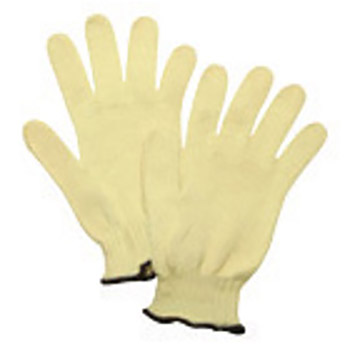 Honeywell Mens Yellow Sperian 7 ga Medium Weight Kevlar Engineered Fiber And Cotton Blend Reversible Cut Resistant Gloves With Seamless Knitwrist