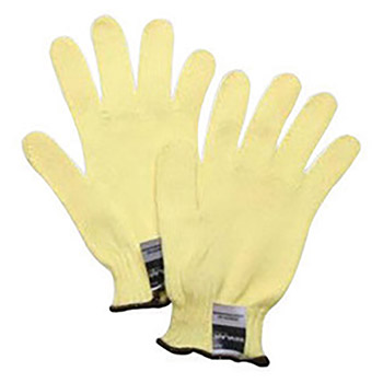 Honeywell Youth Yellow Tuff-Knit KV Heavy Weight Cut Resistant Gloves With Seamless Knit Wrist, Kevlar Seamless Knit Blend
