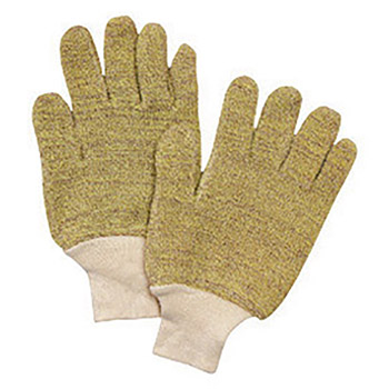 Honeywell Natural 14 Ounce Loop-In Cotton Polyester Blend Terry Cloth Heat Resistant Gloves With Continuous Knit Wrist
