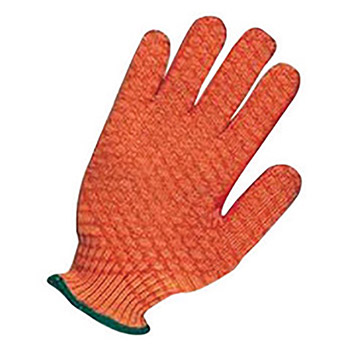 Honeywell X-Large Standard Abrasion Resistant Orange PVC Palm And Fingertip Coated Work Glove With Seamless Knit Liner And Knit Wrist