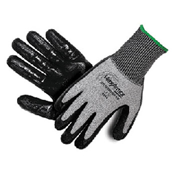 HexArmor 9010-9 Size 9 Black And Gray Level 6 Series SuperFabric Cut Resistant Gloves With Flat Nitrile Palm Coating