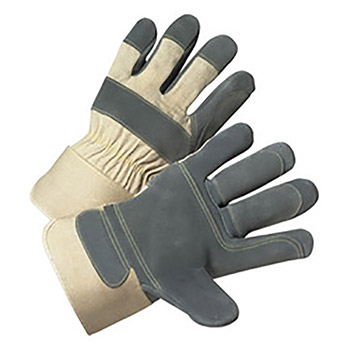 Protective Industrial Products Premium Split Double Palm Glove, Reinforced Palm and Index Finger, Rubberized Safety Cuff, Kevlar Thread, Per Dz