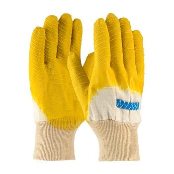 Protective Industrial Products Mens Cut, Abrasion And Liquid Resistant Latex Coated Work Gloves With Cotton And Jersey Liner And Knit Wrist, Per Dz