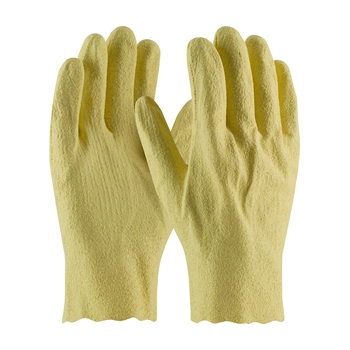 Protective Industrial Products Liquid Resistant Yellow Vinyl Coated Work Gloves With Interlock Cotton And Jersey Liner And Pinked Cuff, Per Dz