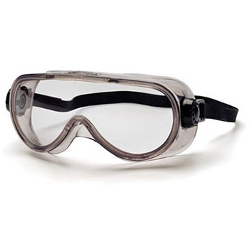Pyramex G304TN Goggles Frame, Chem Splash, Lens, Clear Anti-Fog Lens with Neoprene Strap Eye Protection - Dozen