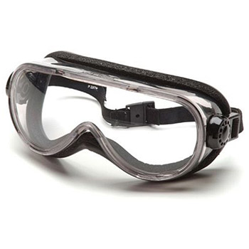 Pyramex G404T Goggles Frame, Chem Splash, Lens, Clear Anti-Fog with Foam Padding Eye Protection - Dozen