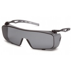 Cappture Dielectric Over Prescription Safety Glasses, Temples Extend From Browbar, Gray Polycarbonate H2XMAX Anti-Fog Lens, Per Dz