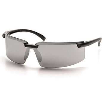 Pyramex SB6170S Surveyor & Frame, Black, Lens, Silver Mirror Safety Glasses - Dozen