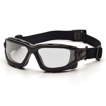 Pyramex SB7010SDT I-Force & Frame, Black, Lens, Clear Anti-Fog Safety Glasses - Dozen