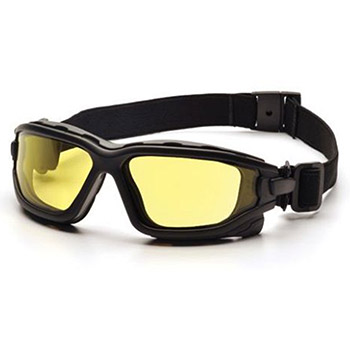 Pyramex SB7030SDT I-Force & Frame, Black, Lens, Amber Anti-Fog Safety Glasses - Dozen