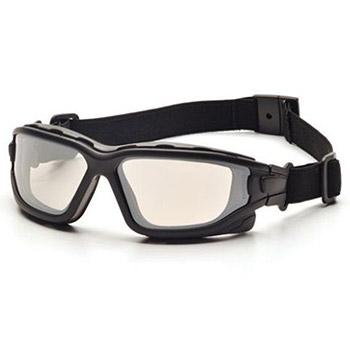 Pyramex SB7080SDT I-Force & Frame, Black, Lens, Indoor/Outdoor Mirror Anti-Fog Safety Glasses, SB708 - Dozen
