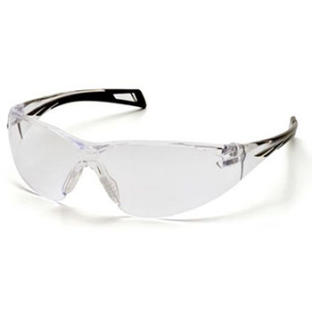 Pyramex SB7110S PMXSLIM & Frame, Black Temples, Lens, Clear Safety Glasses - Dozen