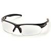 Pyramex Safety Glasses Ionix Frame Black Clear Eye Protection SB8110D
