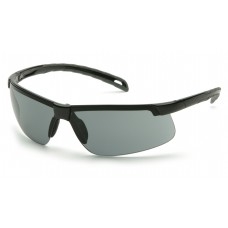 Pyramex Ever-Lite Black Frame Safety Glasses, Gray H2X Anti-Fog Lens, Per Dz