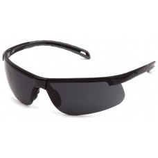 Pyramex Ever-Lite Black Frame Safety Glasses, Dark Gray H2X Anti-Fog Lens, Per Dz