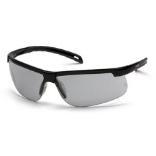 Pyramex Ever-Lite Black Frame Safety Glasses, Light Gray H2X Anti-Fog Lens, Per Dz