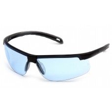 Pyramex Ever-Lite Black Frame Safety Glasses, Infinity Blue Lens, Per Dz