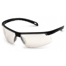 Pyramex Ever-Lite Black Frame Safety Glasses, Indoor/Outdoor Mirror Lens, Per Dz