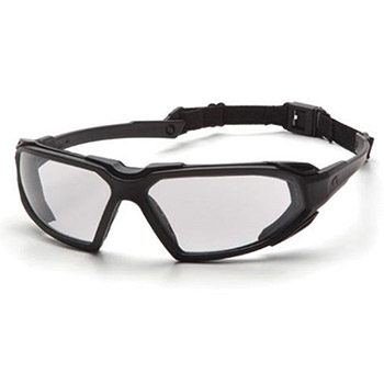 Pyramex SBB5010DT Highlander Frame, Black, Lens, Clear Anti-Fog Safety Glasses - Dozen