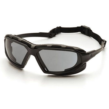 Pyramex SBG5020DT Highlander XP Frame, Black-Gray, Lens, Gray Anti-Fog Safety Glasses, SBG5020D - Dozen