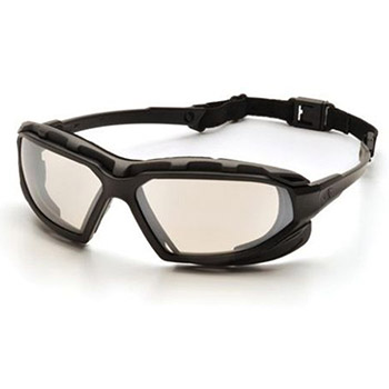 Pyramex SBG5080DT Highlander XP Frame, Black-Gray, Lens, Indoor/Outdoor Mirror Anti-Fog Safety Glasses - Dozen