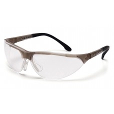 Pyramex SCG2810ST Rendezvous & Frame, Crystal Gray, Lens, Clear Anti-Fog Safety Glasses - Dozen