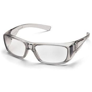 Pyramex SG7910DRX Emerge Frame, Gray, Lens, Clear Safety Glasses - Dozen