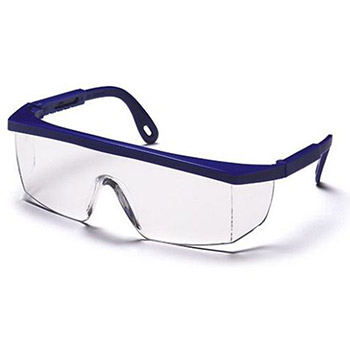 Pyramex SN410S Integra & Frame, Blue, Lens, Clear Safety Glasses - Dozen