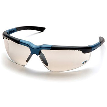 Pyramex SNC4880D Reatta & Frame, Blue-Charcoal, Lens, Indoor/Outdoor Mirror Safety Glasses, SNC4880 - Dozen