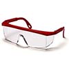 Pyramex Safety Glasses Integra Frame Red Clear Eye Protection SR410S