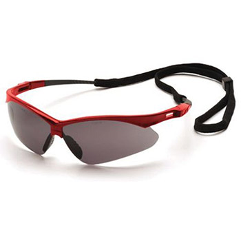 Pyramex SR6320SP PMXTREME Frame, Red, Lens, Gray with Cord Safety Glasses - Dozen