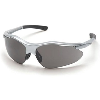 Pyramex SS3720D Fortress & Frame, Silver, Lens, Gray Safety Glasses - Dozen