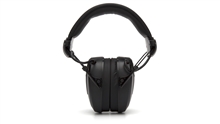 Pyramex Clandestine Electronic Earmuff, Slim Profile Ear Cups, Height Adjustment to Fit All Sizes, Fold-Away Padded Headband, Omni Directional Microphone, External Access for Easy Battery Replacement, 2 AAA Batteries Included, NRR 24dB, Per Pair