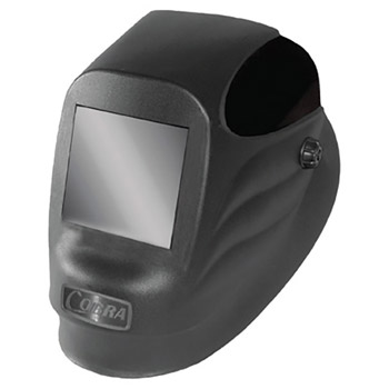 Radnor RAD64005108 Black 54P Fixed Front Welding Helmet With 5 1/4" X 4 1/2" Shade 10 Passive Lens