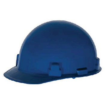 Radnor 64051012 Blue SmoothDome Class E Type I Polyethylene Slotted Hard Cap With Standard Suspension