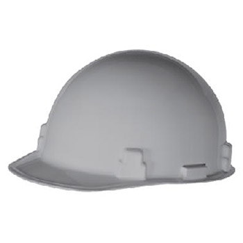 Radnor 64051013 Gray SmoothDome Class E Type I Polyethylene Slotted Hard Cap With Standard Suspension