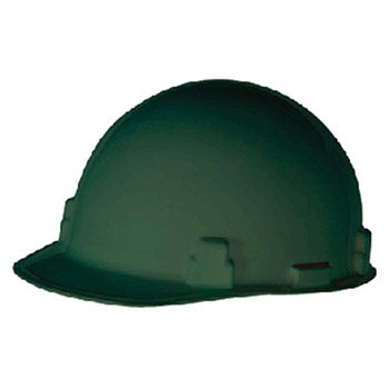 Radnor 64051017 Green SmoothDome Class E Type I Polyethylene Slotted Hard Cap With Standard Suspension