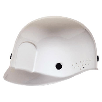 Radnor 64051040 White Polyethylene Bump Cap With Adjustable Headband