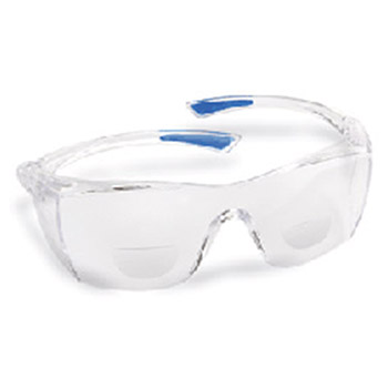 Radnor RAD64051136 Readers Series 2.0 Diopter Safety Glasses With Clear Frame And Clear Polycarbonate Anti-Scratch Lens