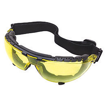 Radnor RAD64051143 RelEye Ultra Light Removable Foam Lined Safety Glases With Amber Frame And Amber Lens