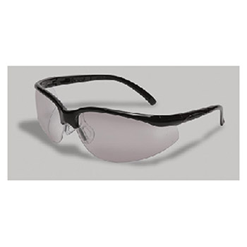 Radnor 64051233 Motion Series Safety Glasses With Black Frame Clear Polycarbonate Indoor/Outdoor Anti-Fog Scratch Resistant