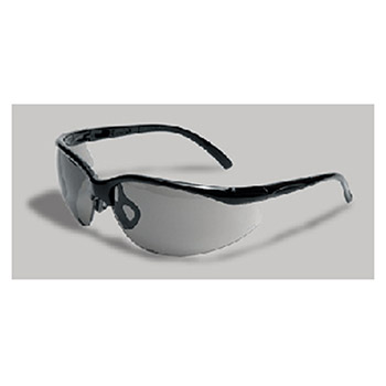 Radnor 64051235 Motion Series Safety Glasses With Black Frame Gray Polycarbonate Anti-Fog Scratch Resistant Lens
