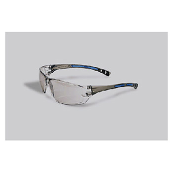 Radnor 64051243 Cobalt Classic Series Safety Glasses With Charcoal Frame Clear Indoor/Outdoor Anti-Fog Lens And Adjust