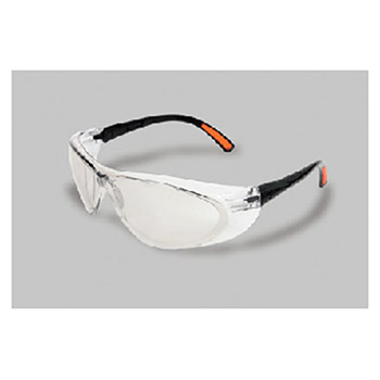 Radnor 64051273 Action Series Safety Glasses With Clear Frame And Clear Indoor/Outdoor Lens