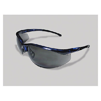 Radnor 64051310 Select Series Safety Glasses With Blue Frame And Gray Anti-Scratch Lens
