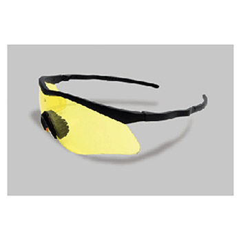 Radnor 64051315 Sport Series Safety Glasses With Black Frame And Amber Anti-Scratch Lens
