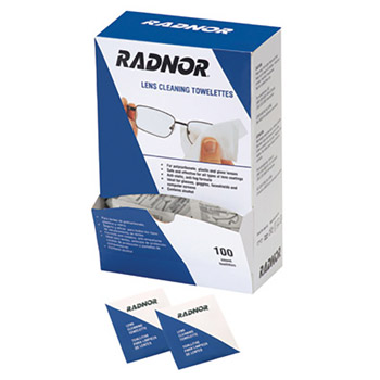 Radnor RAD64051461 5" X 8" Pre-Moistened Lens Cleaning Towelettes  